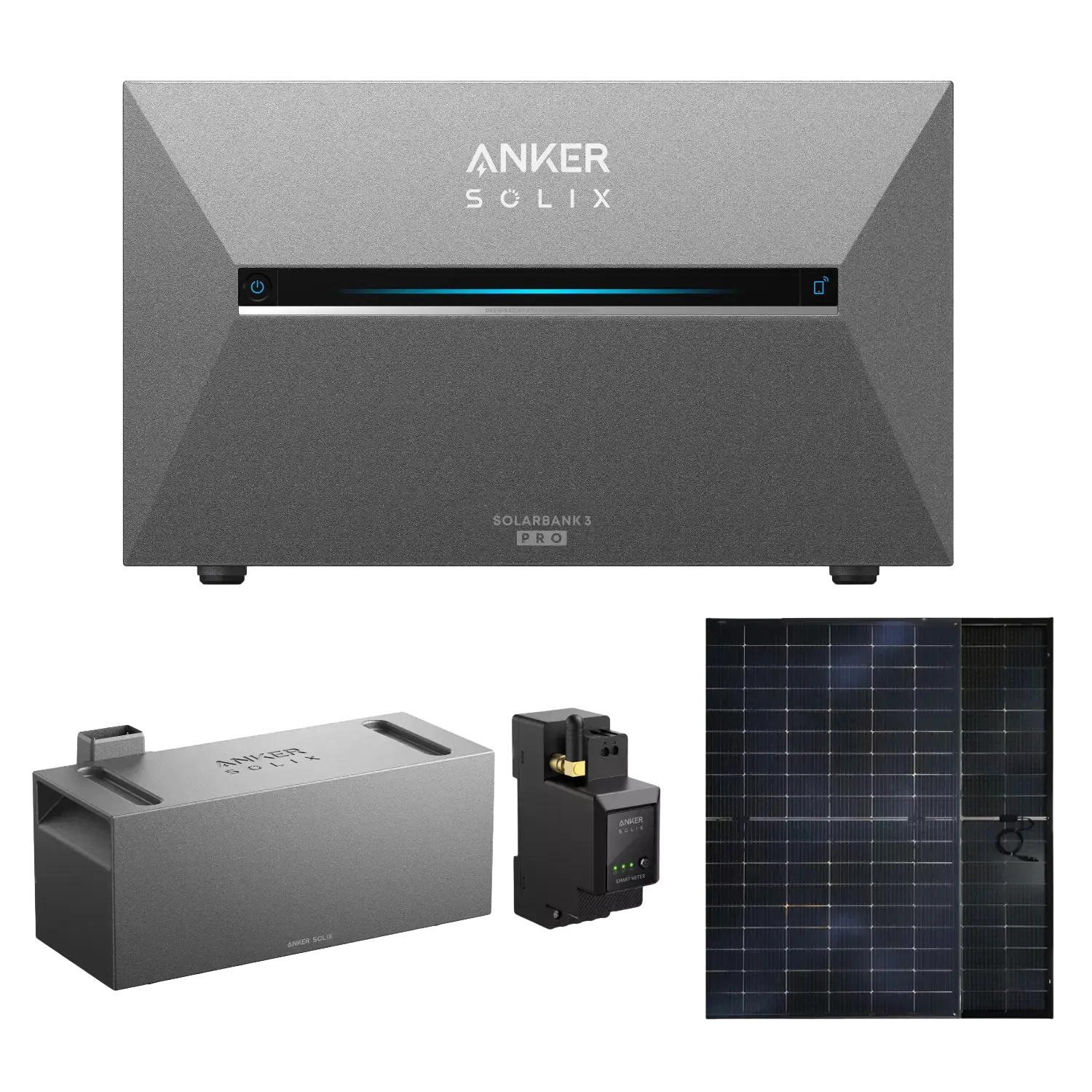 Anker SOLIX Solarbank 3 E2700 Pro 2.7 kWh Komplettset